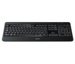 LOGITECH K800 Illuminated Wireless Keyboard - Black