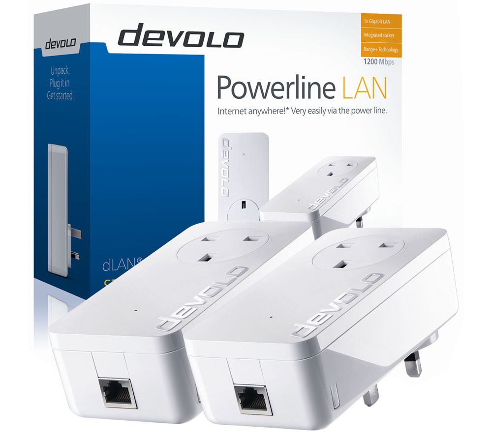 Buy Devolo Dlan Powerline Adapter Kit Twin Pack Free Delivery