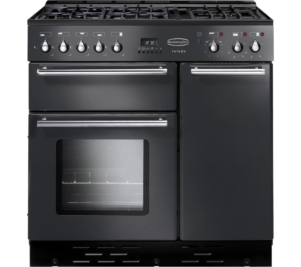 Buy RANGEMASTER Toledo 90 Gas Range Cooker Gunmetal & Chrome Free