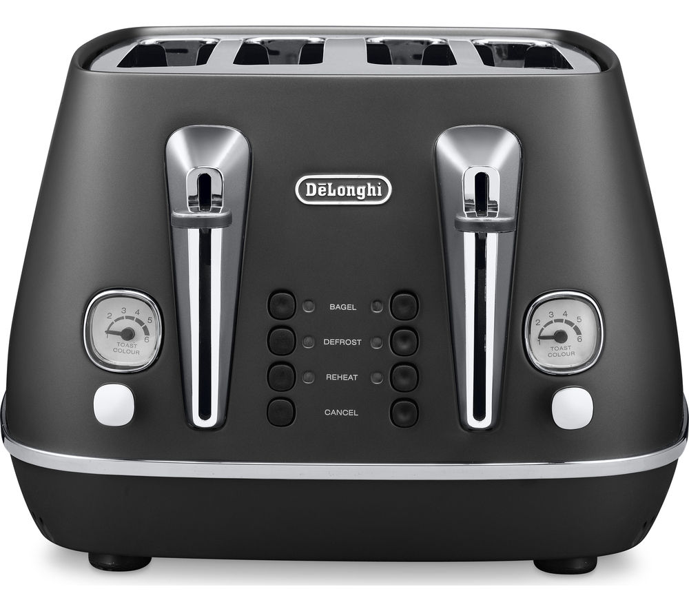 Delonghi Distinta CTI4003.BK 4-Slice Toaster in Black