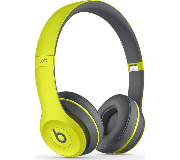 Buy BEATS Solo 2 Wireless Bluetooth Headphones Active Collection, Yellow Free Delivery Currys
