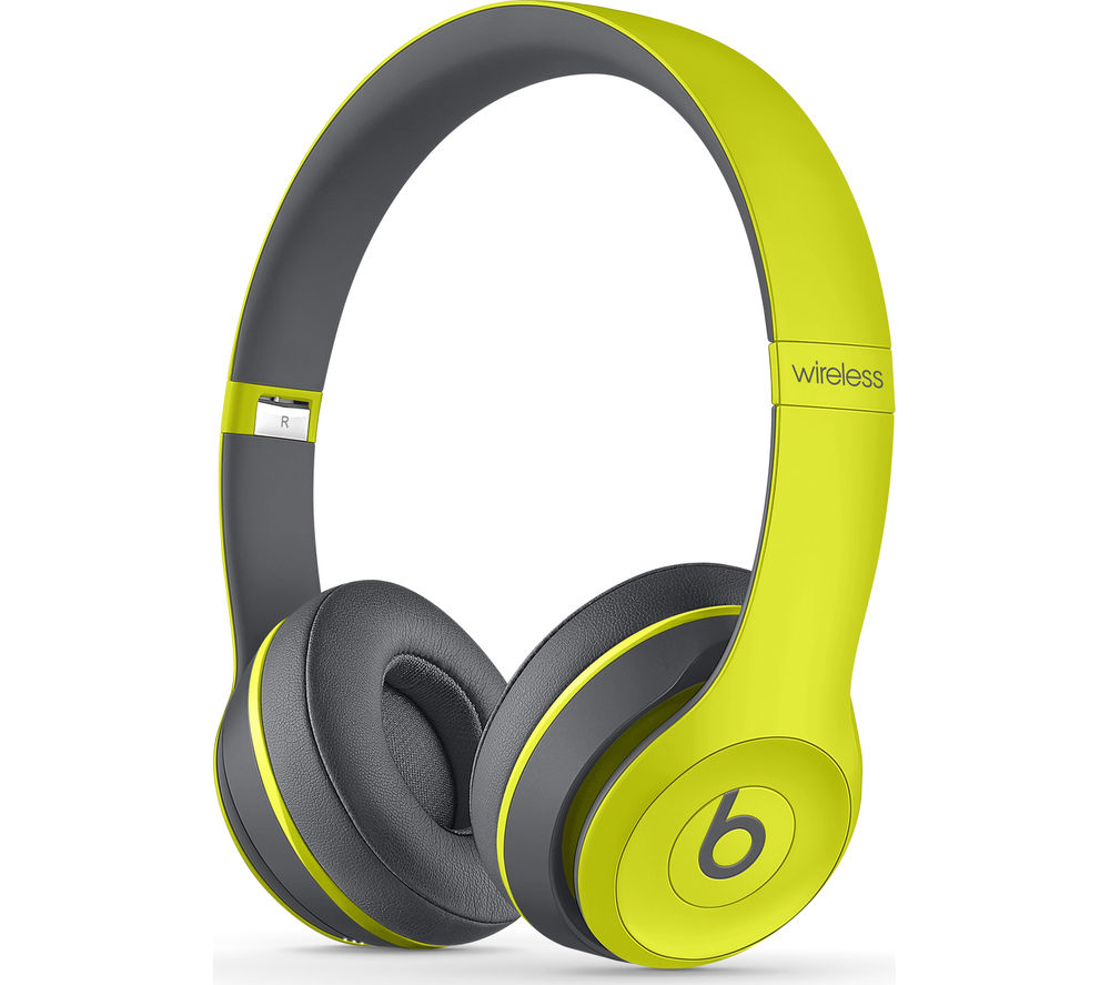 Buy BEATS Solo 2 Wireless Bluetooth Headphones Active Collection, Yellow Free Delivery Currys Buy BEATS Solo 2 Wireless Bluetooth Headphones Active Collection, Yellow Free Delivery Currys