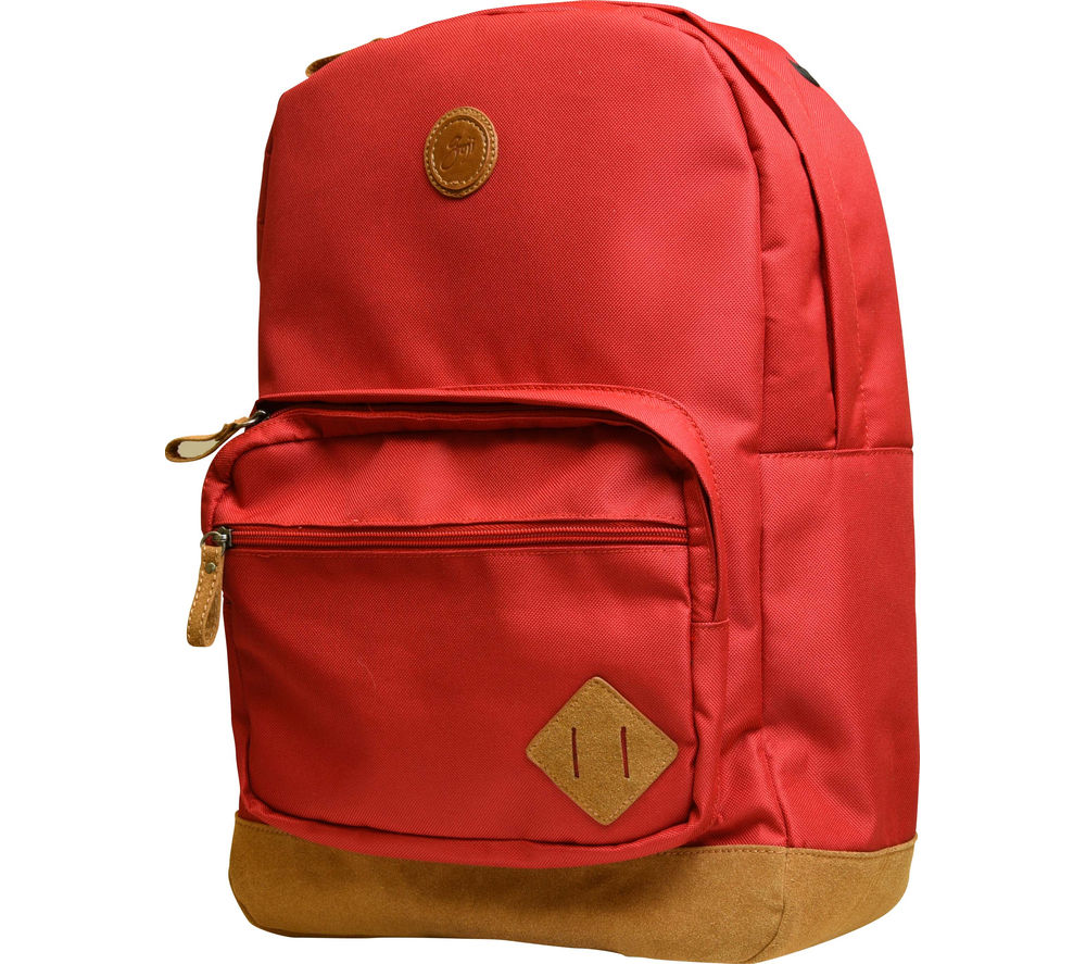 Image of Goji GSBPRE15 15.6" Laptop Backpack - Red, Red