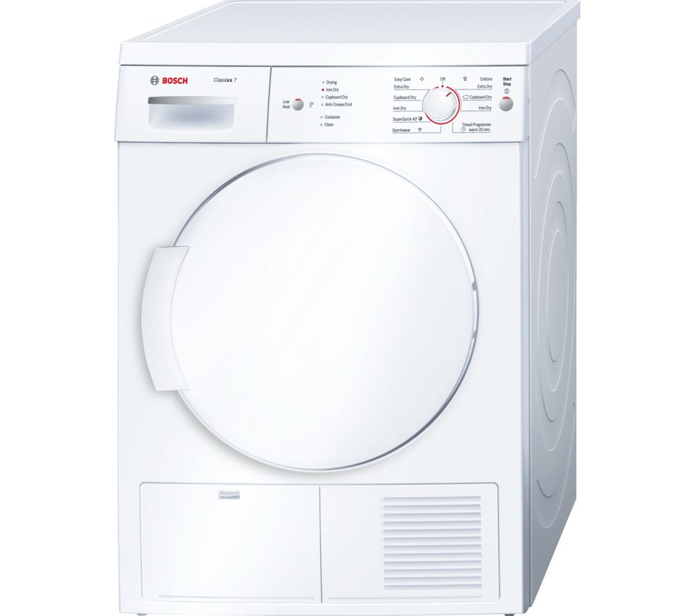 Bosch Classixx 7 WTE84106GB Tumble Dryer in White