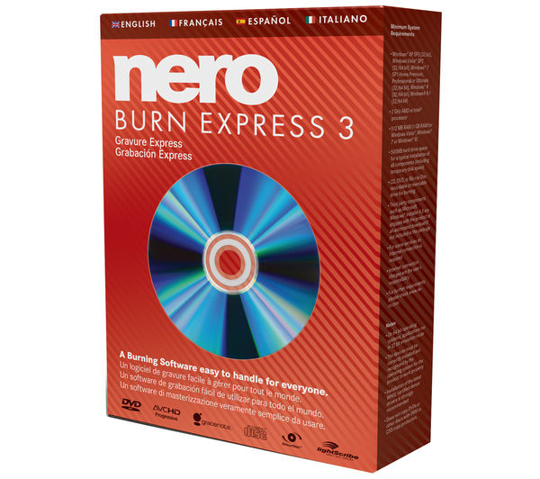nero burn express 4 burning software