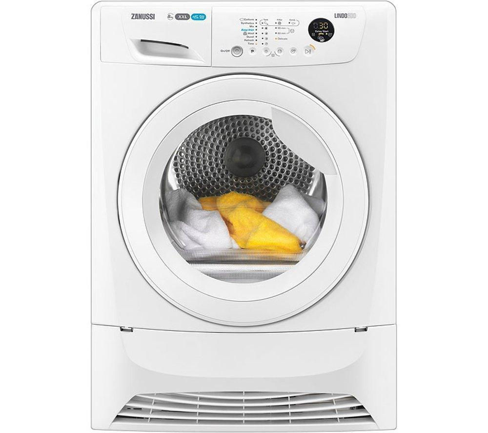 Buy ZANUSSI ZDC8203WR Condenser Tumble Dryer White Free Delivery Currys