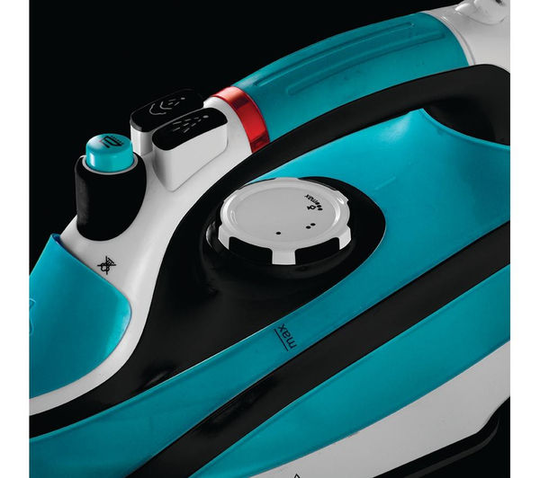 Buy RUSSELL HOBBS Steamglide Pro 21370 Steam Iron Teal, Black & White
