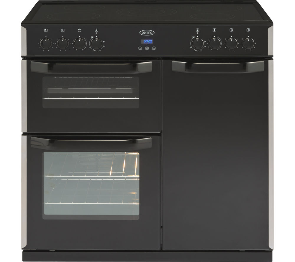 Buy BELLING Classic CR90E Electric Ceramic Range Cooker Black Free