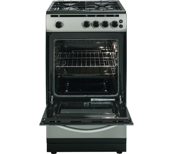Buy ESSENTIALS CFSGSV16 50 cm Gas Cooker Silver Free Delivery Currys
