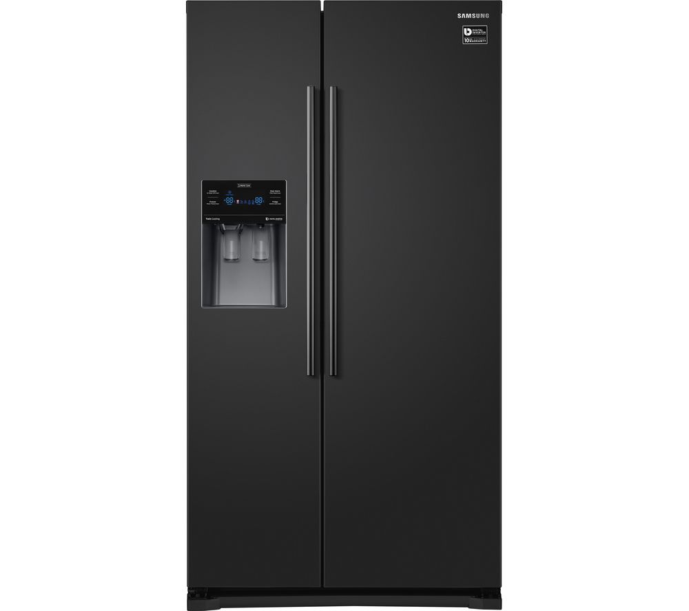 SAMSUNG  RS53K4400BC American-Style Fridge Freezer - Black, Black