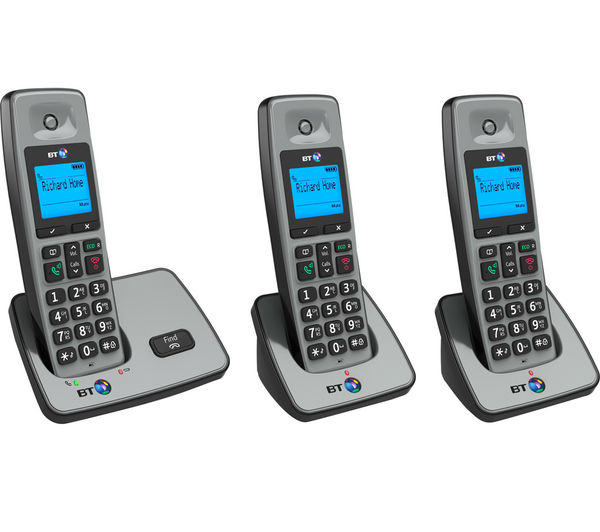 Buy BT 2000 Cordless Phone Triple Handsets Free Delivery Currys
