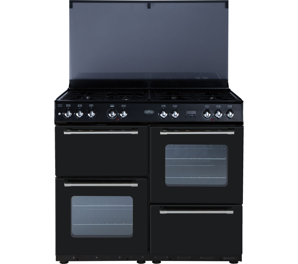 Buy BELLING Country Range 100DFT Dual Fuel Range Cooker Black Free