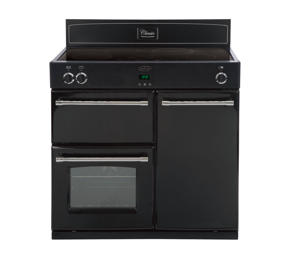 Buy BELLING Classic 900Ei Electric Induction Range Cooker Black Free Delivery Currys