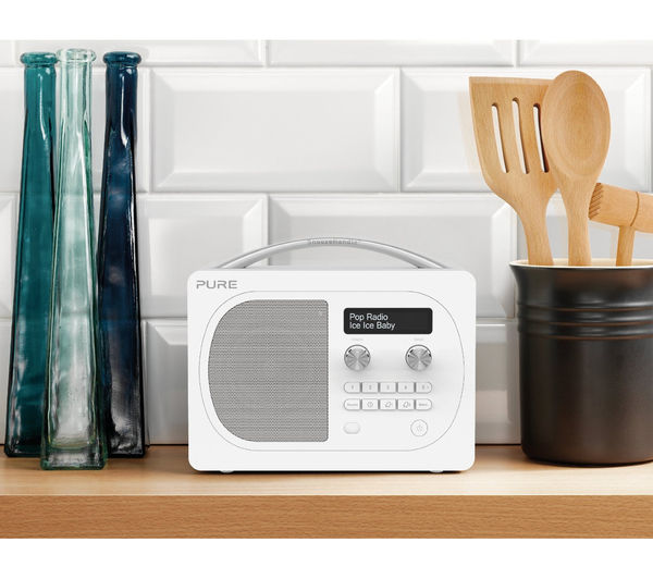 Buy PURE Evoke D4 DAB Bluetooth Radio White Free Delivery Currys