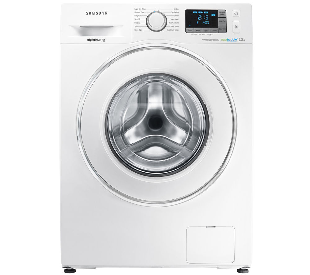 Samsung ecobubble WF90F5E5U4W Washing Machine in White