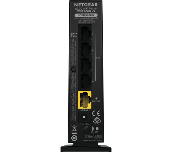 Buy NETGEAR WNR2000v5 Wireless Cable & Fibre Router Free Delivery