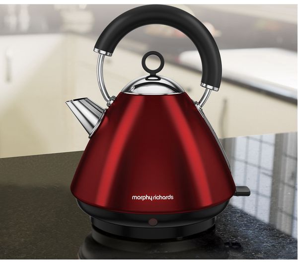 Buy Morphy Richards Accents 102029 Traditional Kettle Red Free Delivery Currys 5438