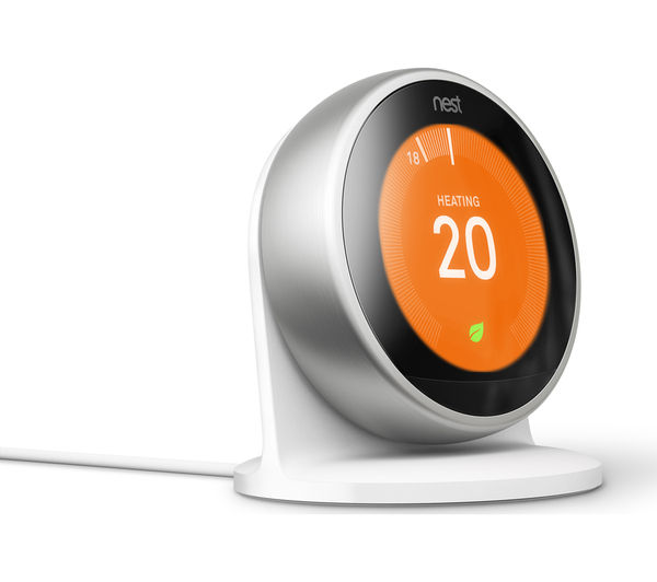 buy-nest-learning-thermostat-3rd-generation-silver-free-delivery