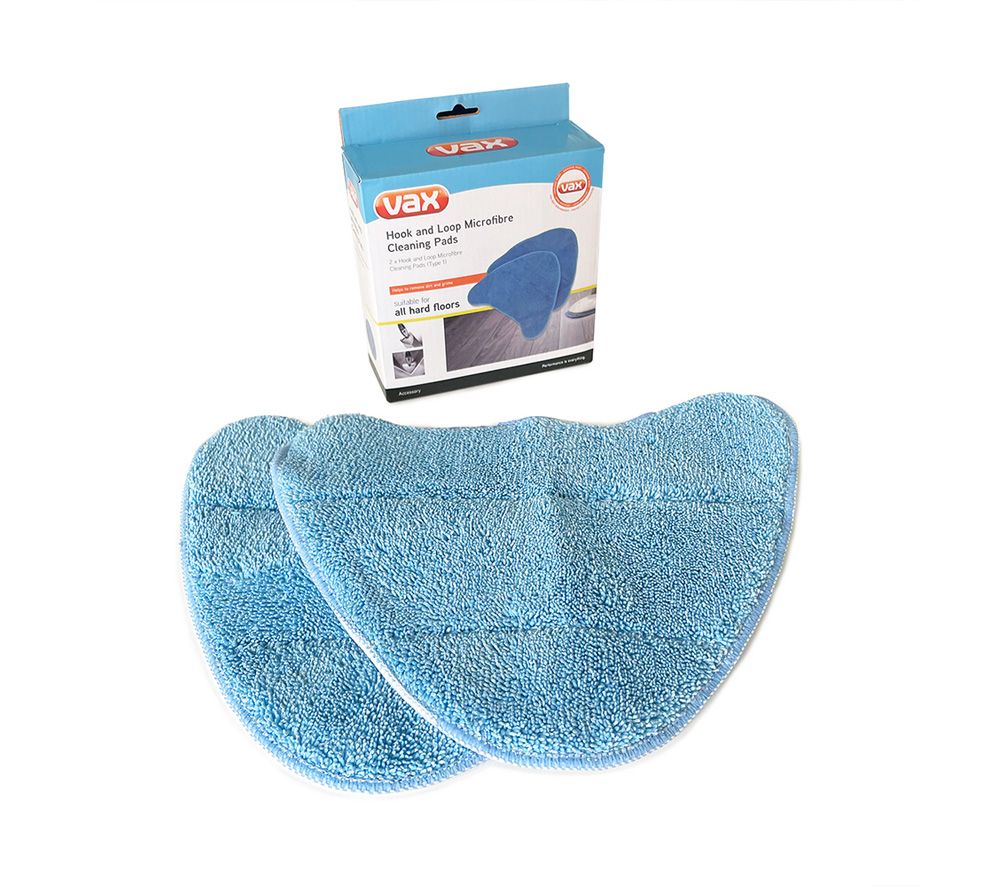 Buy VAX Replacement Microfibre Steam Mop Pads Pack of 2 Free