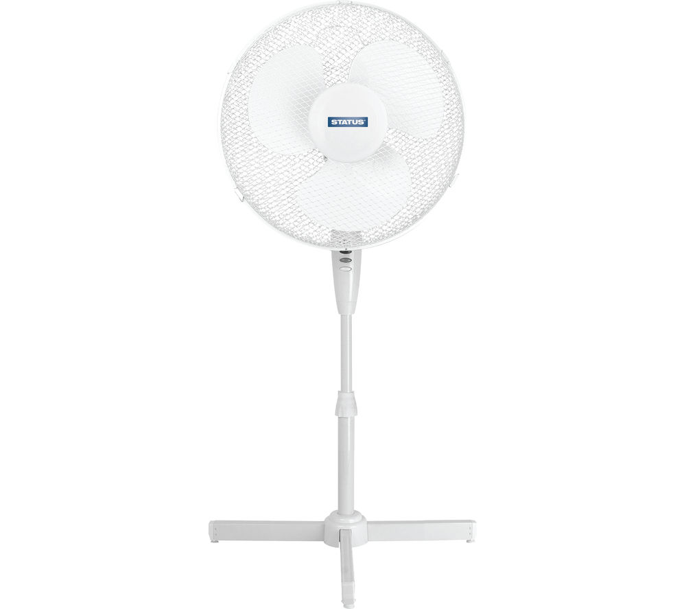 Buy STATUS 16" Pedestal Fan White Free Delivery Currys